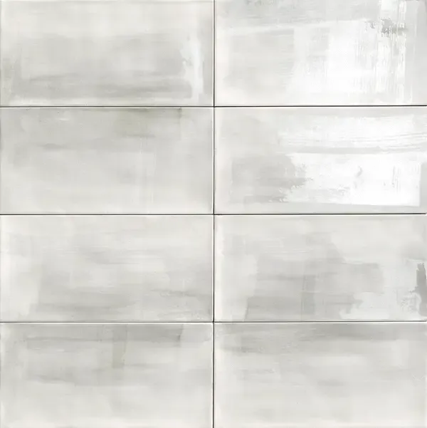 Aquarelle Gray 6x12 Glossy Ceramic Wall Tile