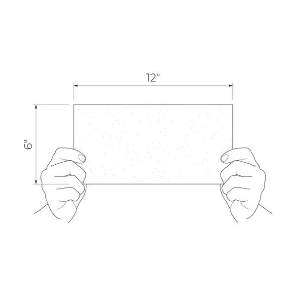 Aquarelle Gray 6x12 Glossy Ceramic Wall Tile