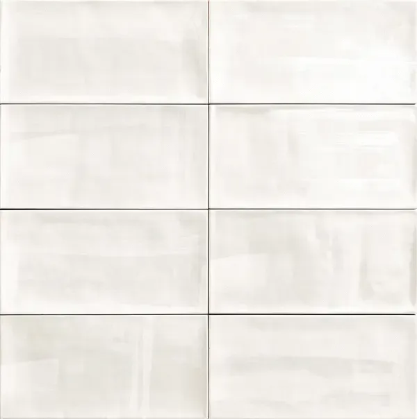 Aquarelle White 6x12 Glossy Ceramic Wall Tile