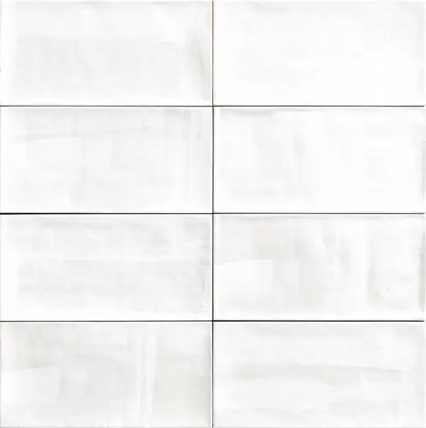 Aquarelle White 6x12 Glossy Ceramic Wall Tile 