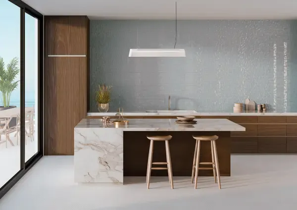 Aurora Blue 12x36 Glossy Ceramic Structure Wall Tile