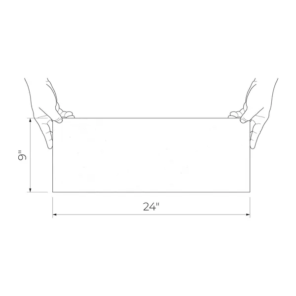 Balance Stone 9x24 White Matte/Black Polished Porcelain Décor