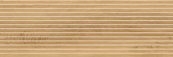 Bandwood Beige 16x48 Matte White Grout Structure Ceramic Wall Tile