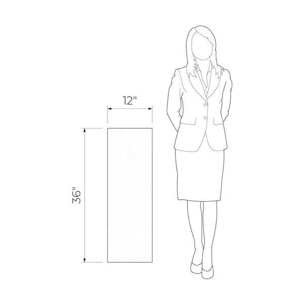 Bloom Natural 24x36 Semi - Matte Structure Wall Décor Tile - Set of 2