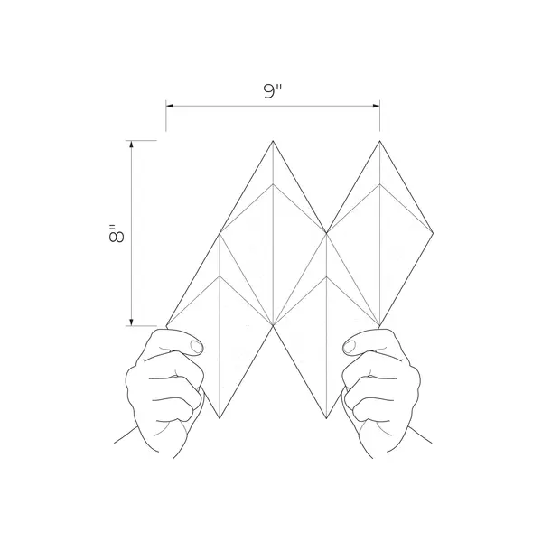Brainstorm Graphite 8x9 Glossy with Copper Ceramic Wall Mosaics