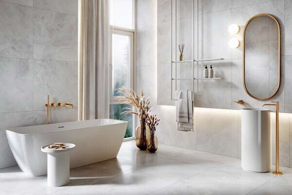 Bunkyo Ivory 24x48 Matte Porcelain Tile