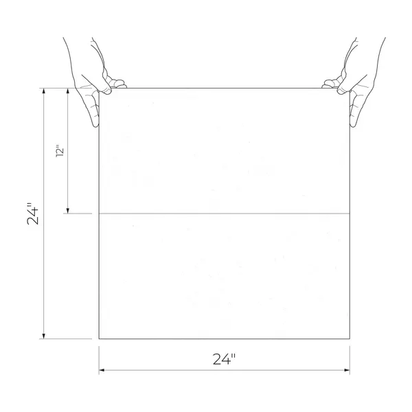 Burano Green Leaves 24x24 Matte 2-Elements Ceramic Wall Décor (Set of 2 tiles, 12 X 24 each)