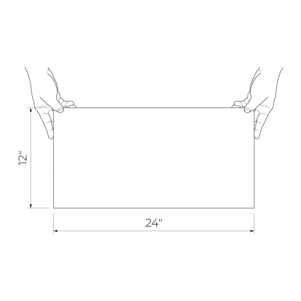 Duo Graphite 12X24 Matte Ceramic Décor "B" Wall Tile