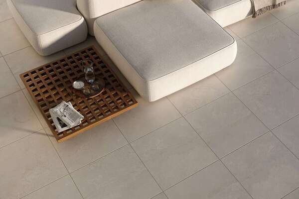 Sample - Grand Cave Ivory 32x64 Matte Stone Look Structure Porcelain Tile