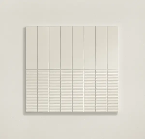 Groove White Sugar 3x12 Glossy Structure 1 Subway Wall Tile