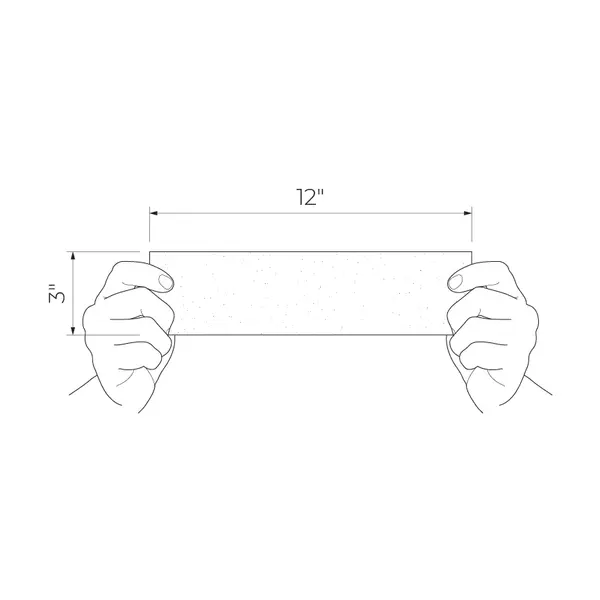 Groove White Sugar 3x12 Glossy Structure 1 Subway Wall Tile