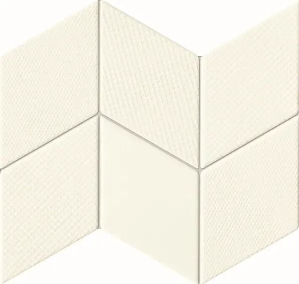 House of Tones White 9x12 Matte Ceramic Wall Mosaic
