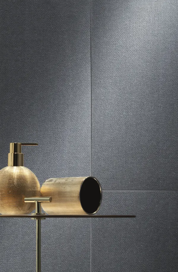 House of Tones Navy 13X36 Matte Linen Look Ceramic Wall Tile