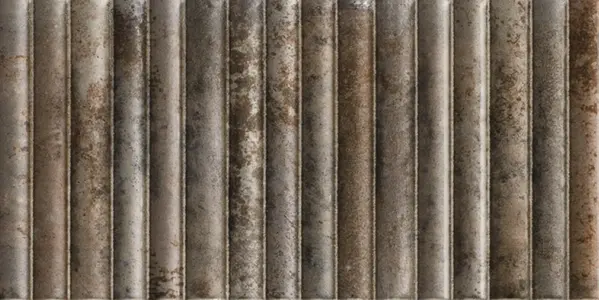 Incurve Fluted Caramel  6x12 Glossy Ceramic Wall Structure Tile