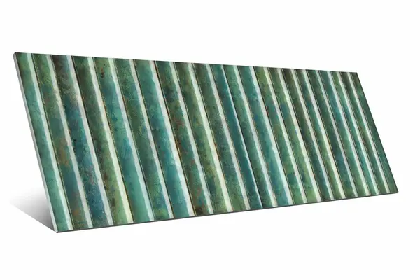 Incurve Fluted Sage 6x12 Glossy Ceramic Wall Structure Tile