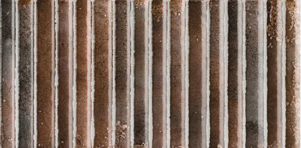 Incurve Fluted Brown 6x12 Glossy Ceramic Wall Structure Tile