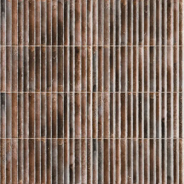 Incurve Fluted Brown 6x12 Glossy Ceramic Wall Structure Tile