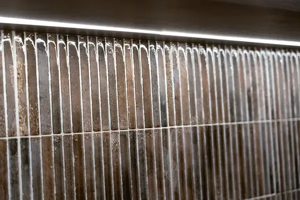 Incurve Fluted Brown 6x12 Glossy Ceramic Wall Structure Tile