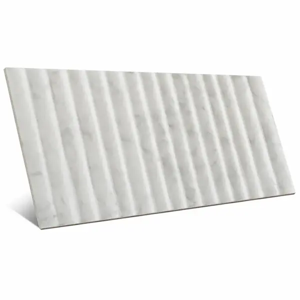 Incurve Fluted Marble 6x12 Semi-Glossy Ceramic Wall Structure Tile