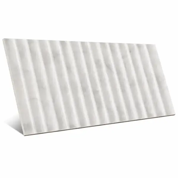 Incurve Fluted Marble 6x12 Semi-Glossy Ceramic Wall Structure Tile