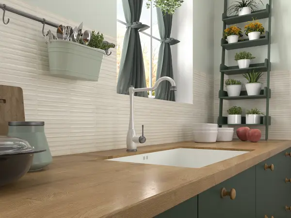 Incurve Fluted Linen White 6x12 Glossy Ceramic Wall Structure Tile