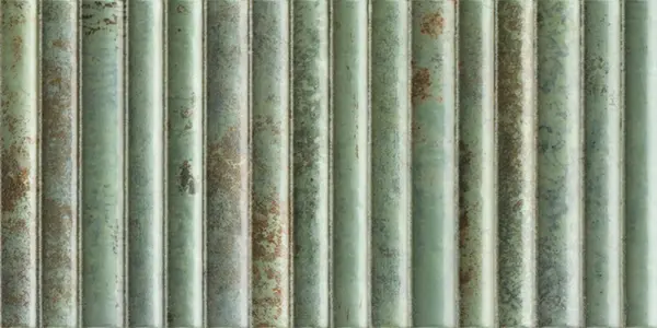 Incurve Fluted Teal 6x12 Glossy Ceramic Wall Structure Tile