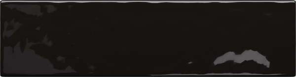 Masovia Sample - Masovia Black 3x12 Glossy Ceramic Structure Subway Wall Tile