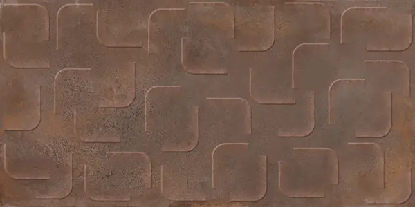 Metallic Rust 24x48 Matte Porcelain Structure Wall Tile