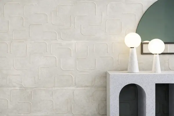 Metallic White 24x48 Matte Porcelain Structure Wall Tile