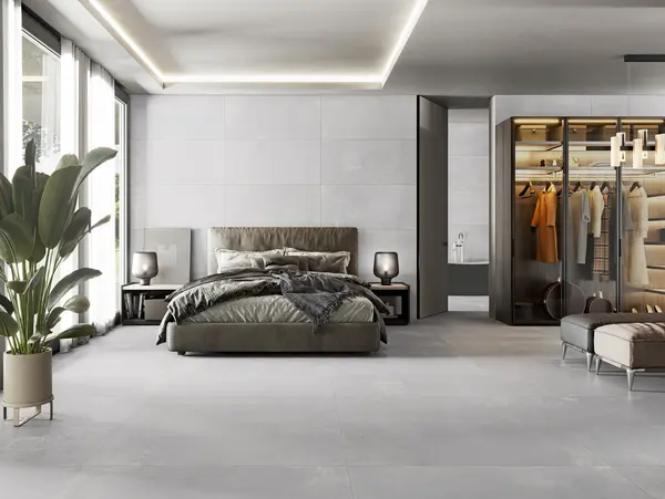 Metallic White 36x36 Matte Porcelain Tile