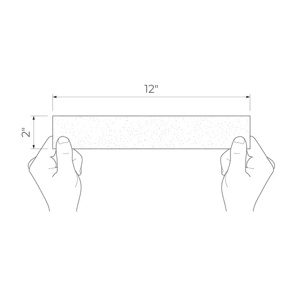Mild Garden White 2x12 Matte Porcelain  Wall Strip