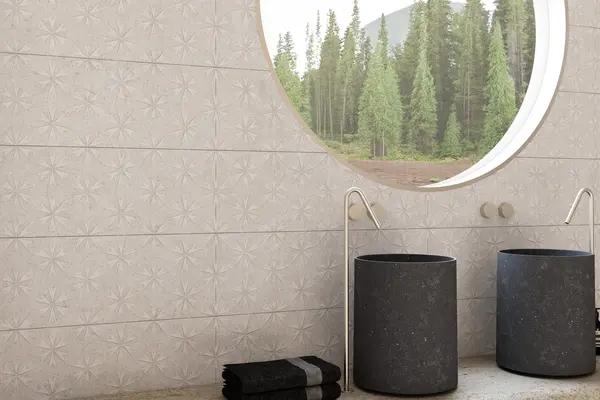 Nark Beige 12x36 Matte Ceramic Structure 1 Wall Tile