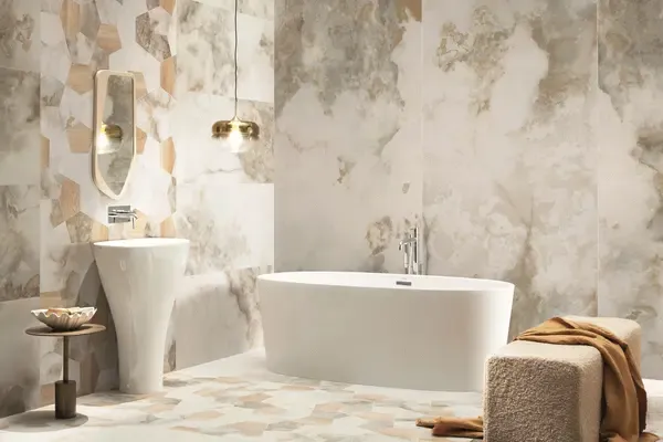 Onice Bianco 48x48 Matte Porcelain Tile