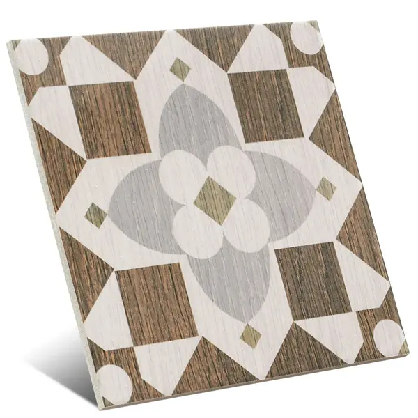 Patch Brown 8x8 Matte Porcelain Décor Tile "1"