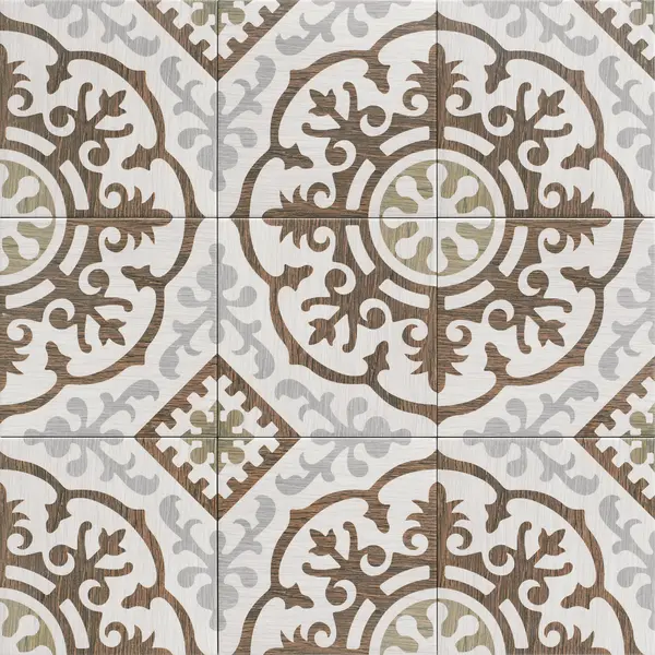Patch Mix 8x8 Matte Porcelain Décor Tile "2"
