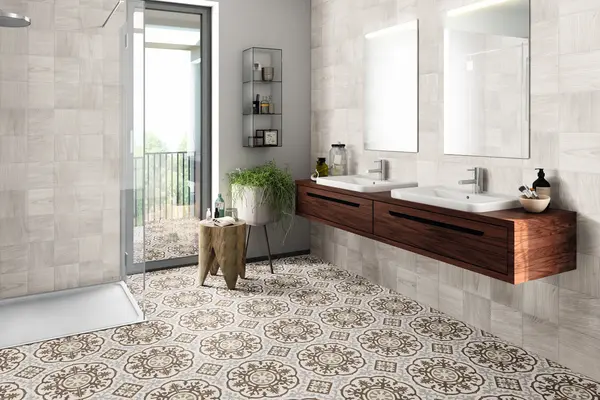 Patch Mix 8x8 Matte Porcelain Décor Tile "2"