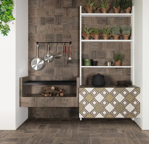 Patch Natural 8x8 Matte Porcelain Décor Tile "3"