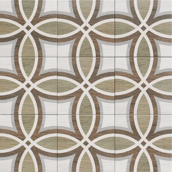 Patch Natural 8x8 Matte Porcelain Décor Tile "4"