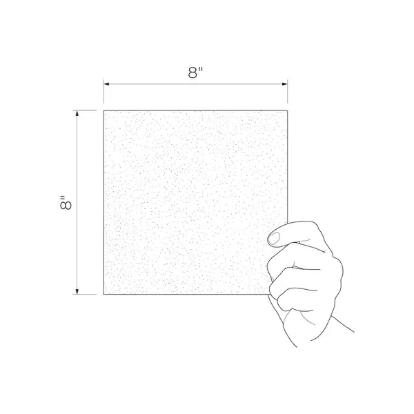 Patch Natural 8x8 Matte Porcelain Décor Tile "4"