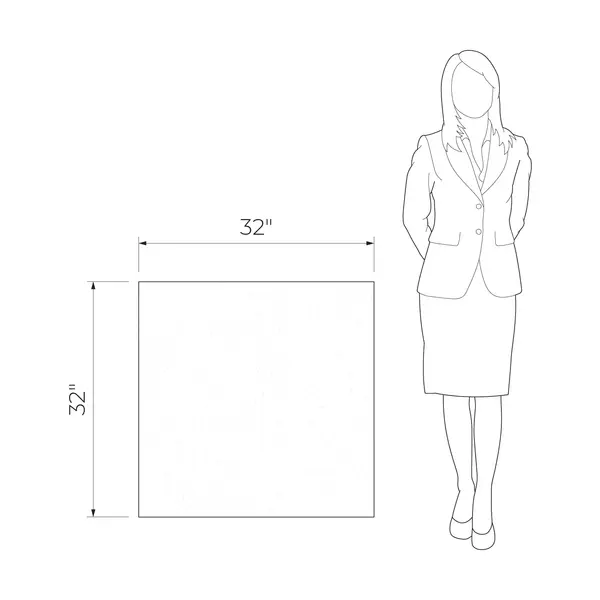 Sample - Pietra Convessa Black 32x32 Matt - 3D Tech Structure Porcelain Tile