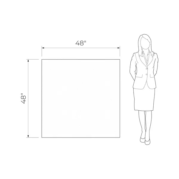 Sample - Pietra Convessa Black 48x48 Matt - 3D Tech Structure Porcelain Tile
