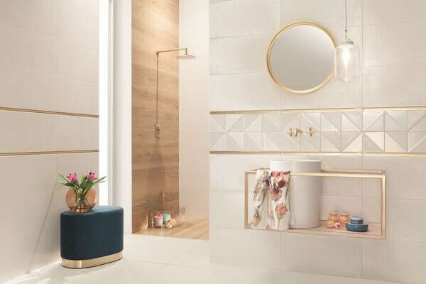 Reflection White 12x24 Semi-Matte Ceramic Wall Tile