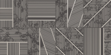 Duo Sample - Duo Graphite 12X24 Matte Ceramic Décor 