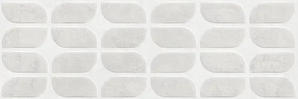 Sancio White 12x36 Matte Concrete Look Ceramic Structure 1 Wall Tile