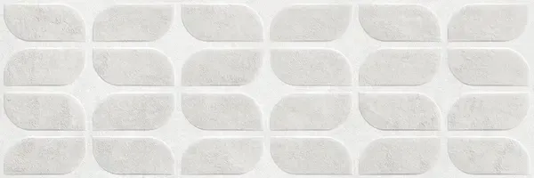 Sancio White 12x36 Matte Concrete Look Ceramic Structure 1 Wall Tile
