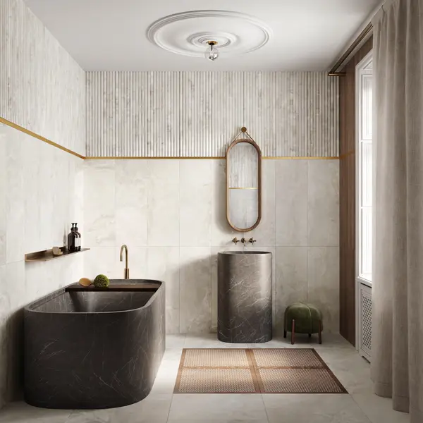 Steel Brass 2 1x48 Wall Strip Brushed Brass