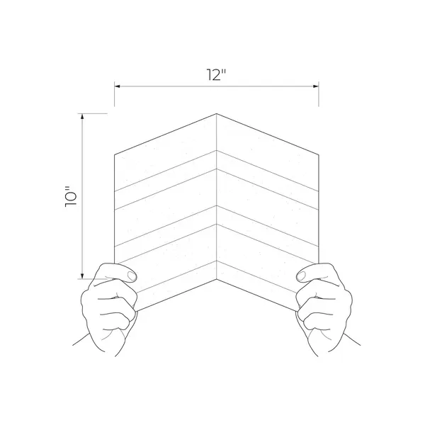 Torano Anthrazite 10x12 Matte Wood Porcelain Mosaic