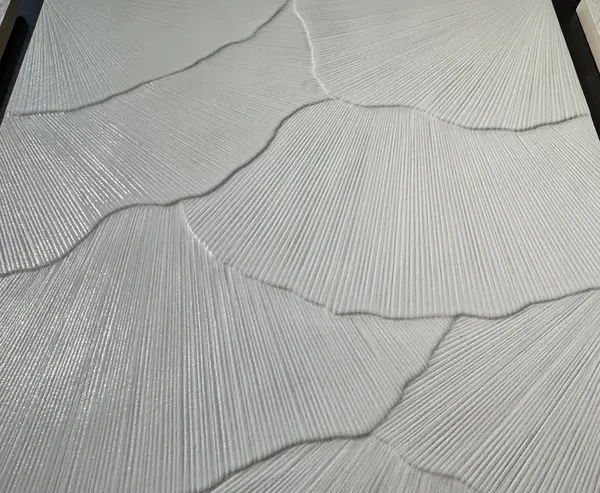 Torino White 12x36 Semi-Matte Ceramic Structure Wall Tile - Element 2