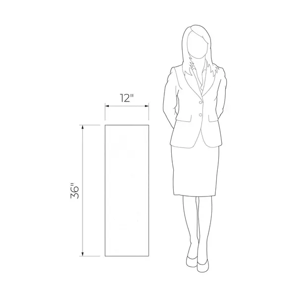 Torino White 12x36 Semi-Matte Ceramic Wall Tile