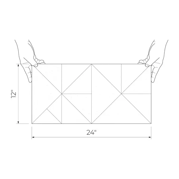 Velvetia Wood Geo 12x24 Matte/Glossy Ceramic Décor Wall Tile